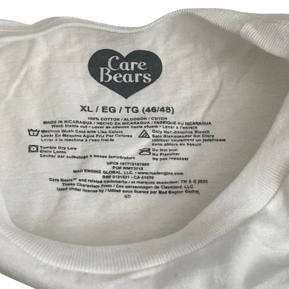 Care Bears Graphic T-Shirt XL 46-48 Short Sleeve Crew Neck Men’s | Unisex Tee - Picture 7 of 8